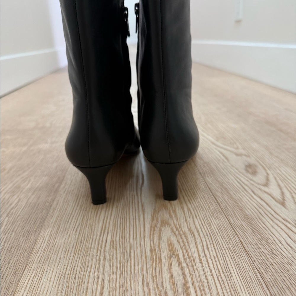 Madewell Women's Dimes Knee High Kitten Heel Tall Black Boots Size 9.5 new - Picture 7 of 9